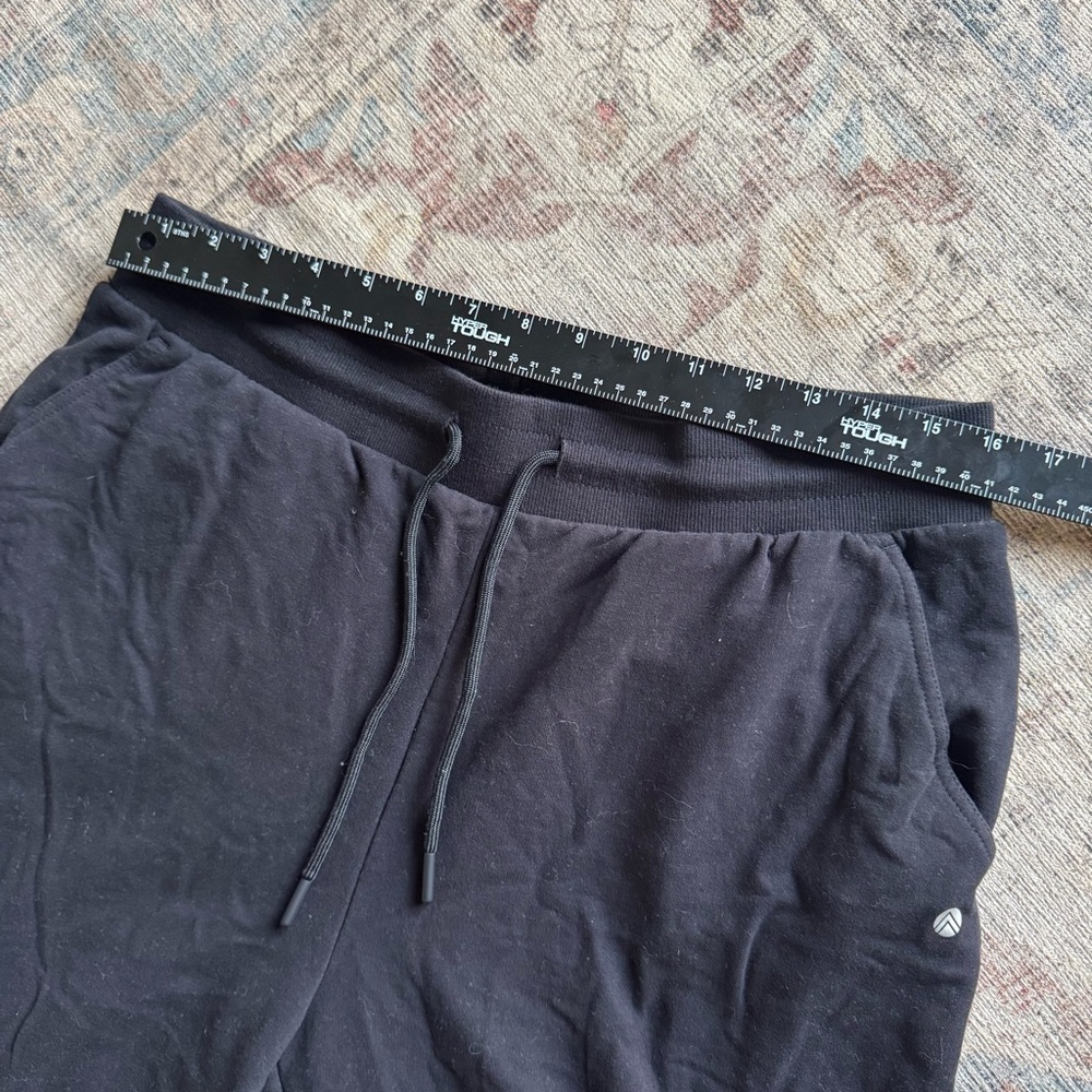Black Tapered Large Athletic Jogger Sweatpants Athleisure Loungewear Streetwear - Picture 8 of 11